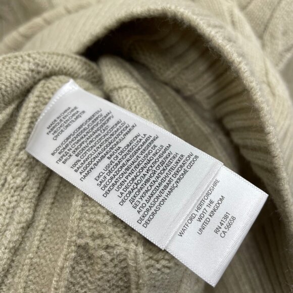 Polo Ralph Lauren Classic turtleneck zip-up cable knit sweater - Picture 9 of 9